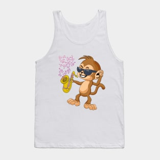 Saxophone monkey Tank Top